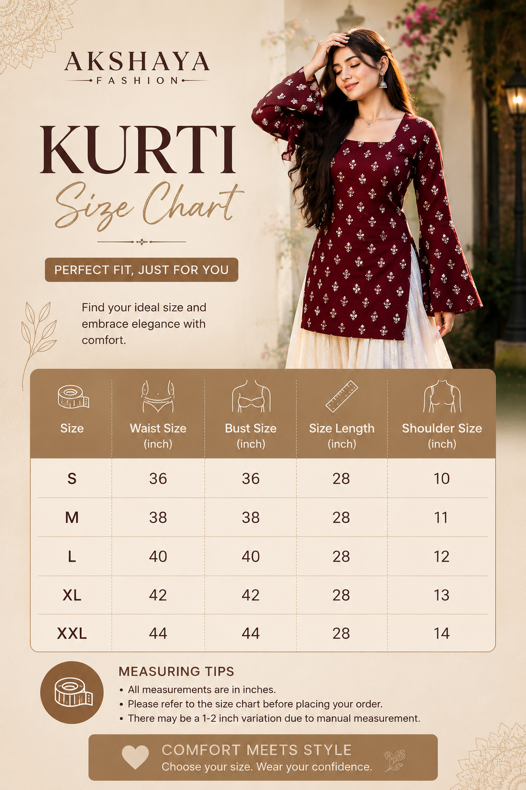 Wine Blossom Ethnic Short Kurti