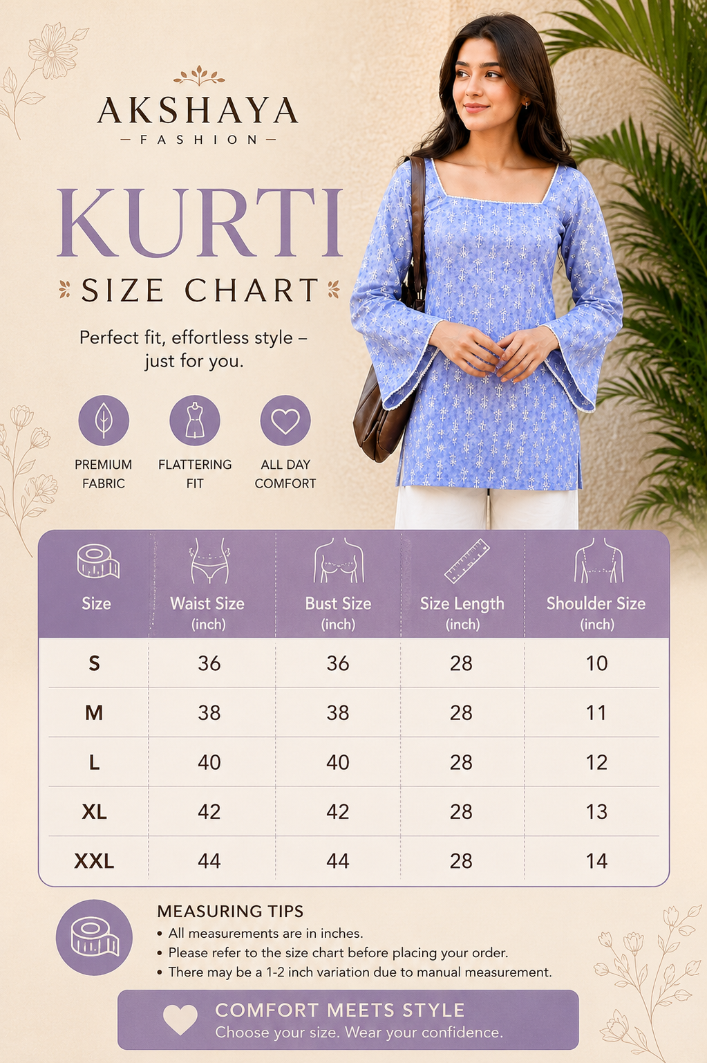 Lavender Bloom Printed Top