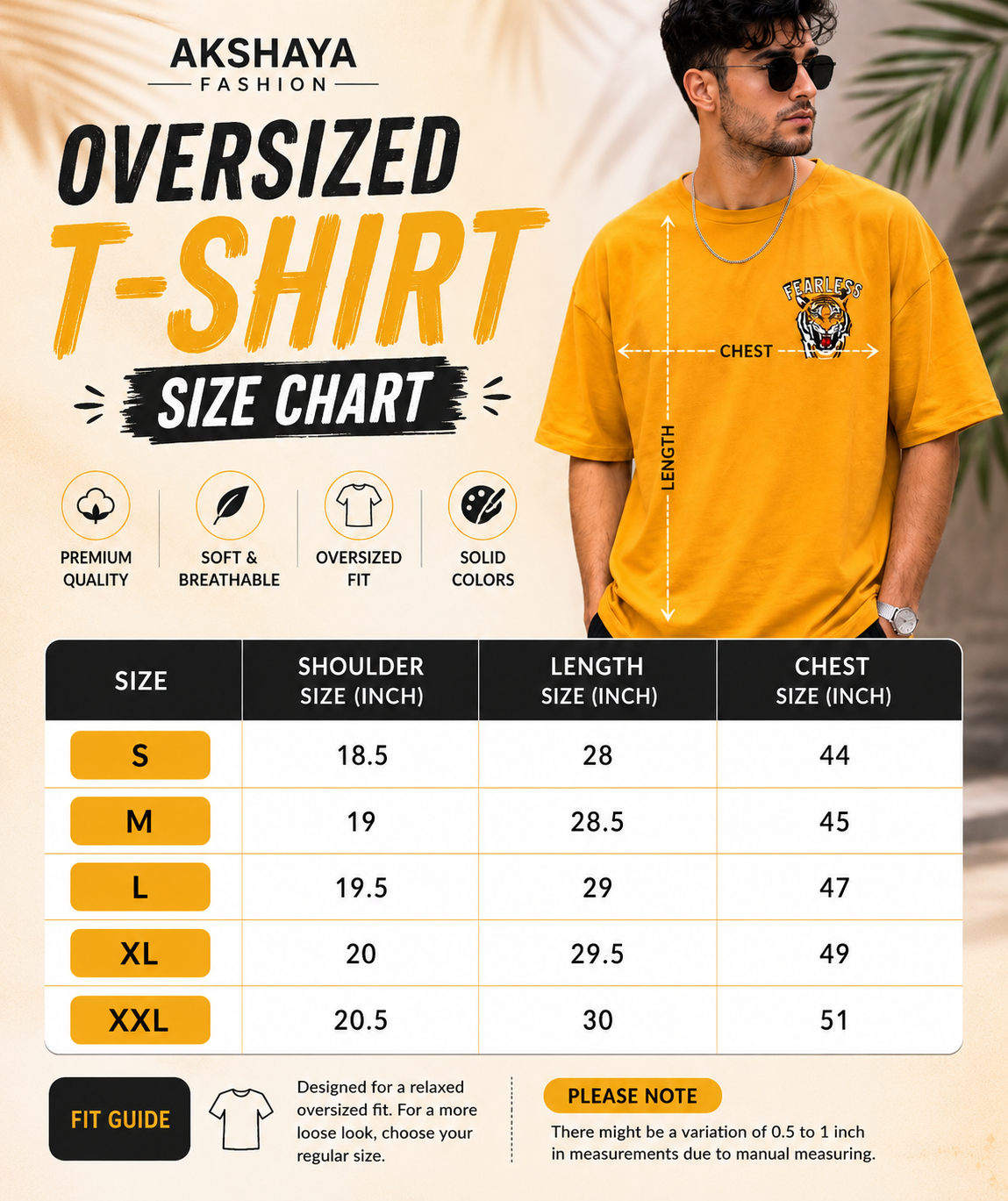 FEARLESS OVERSIZED T-SHIRT