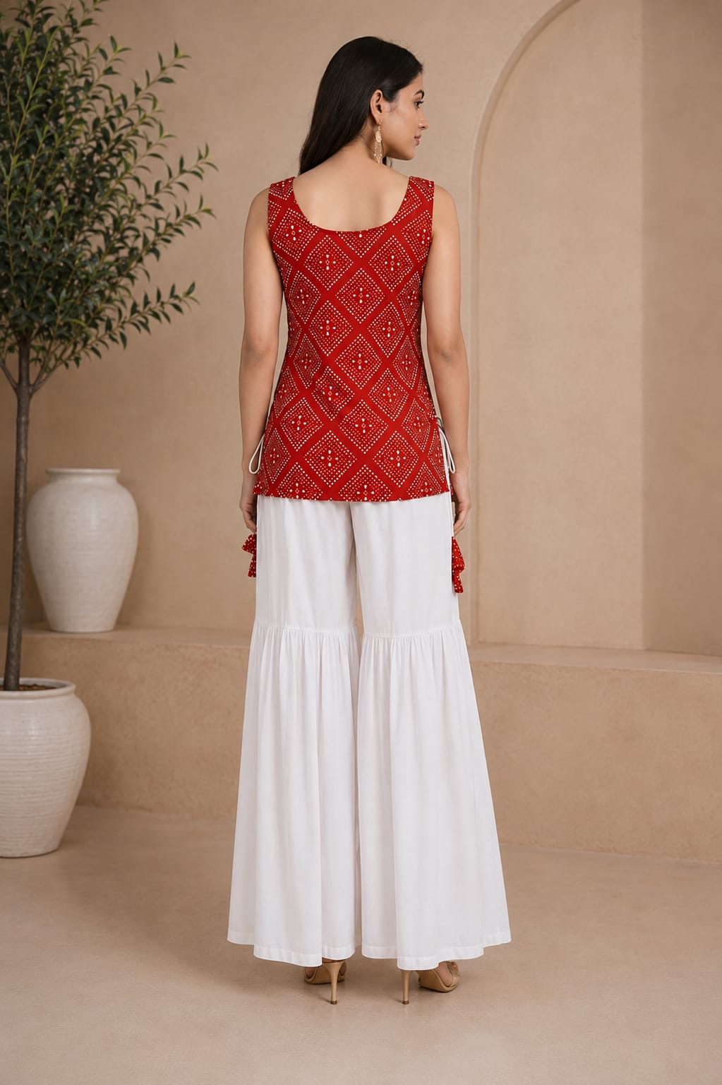 Trending Sleeveless Ethnic Top