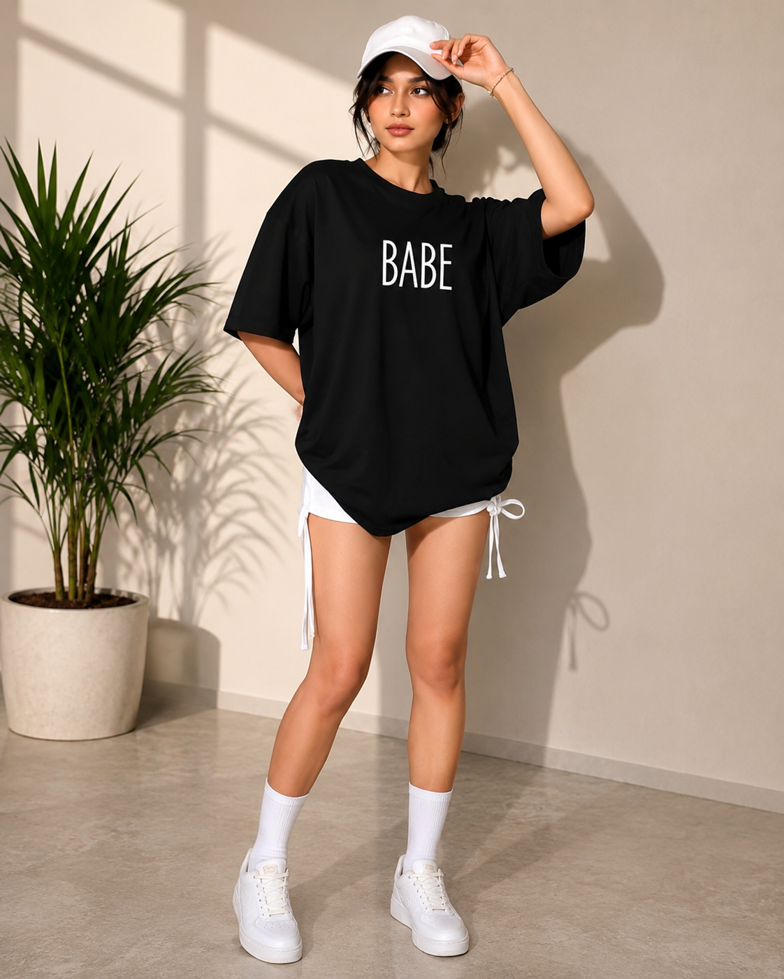 Premium “BABE” Oversized Cotton T-Shirt