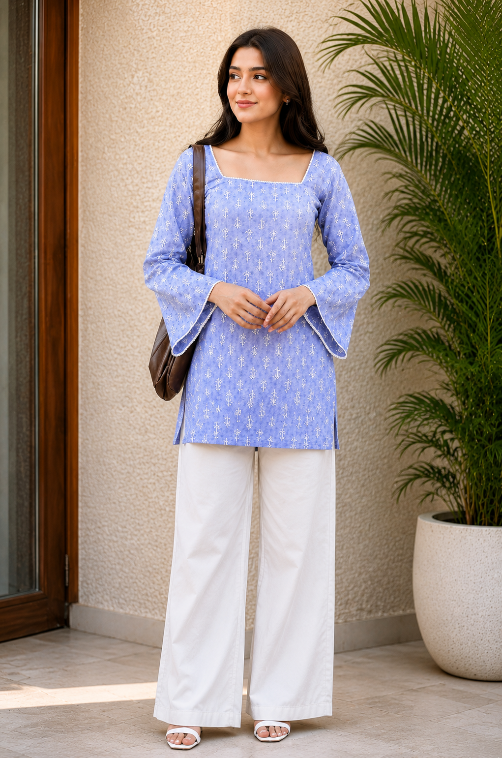 Lavender Bloom Printed Top