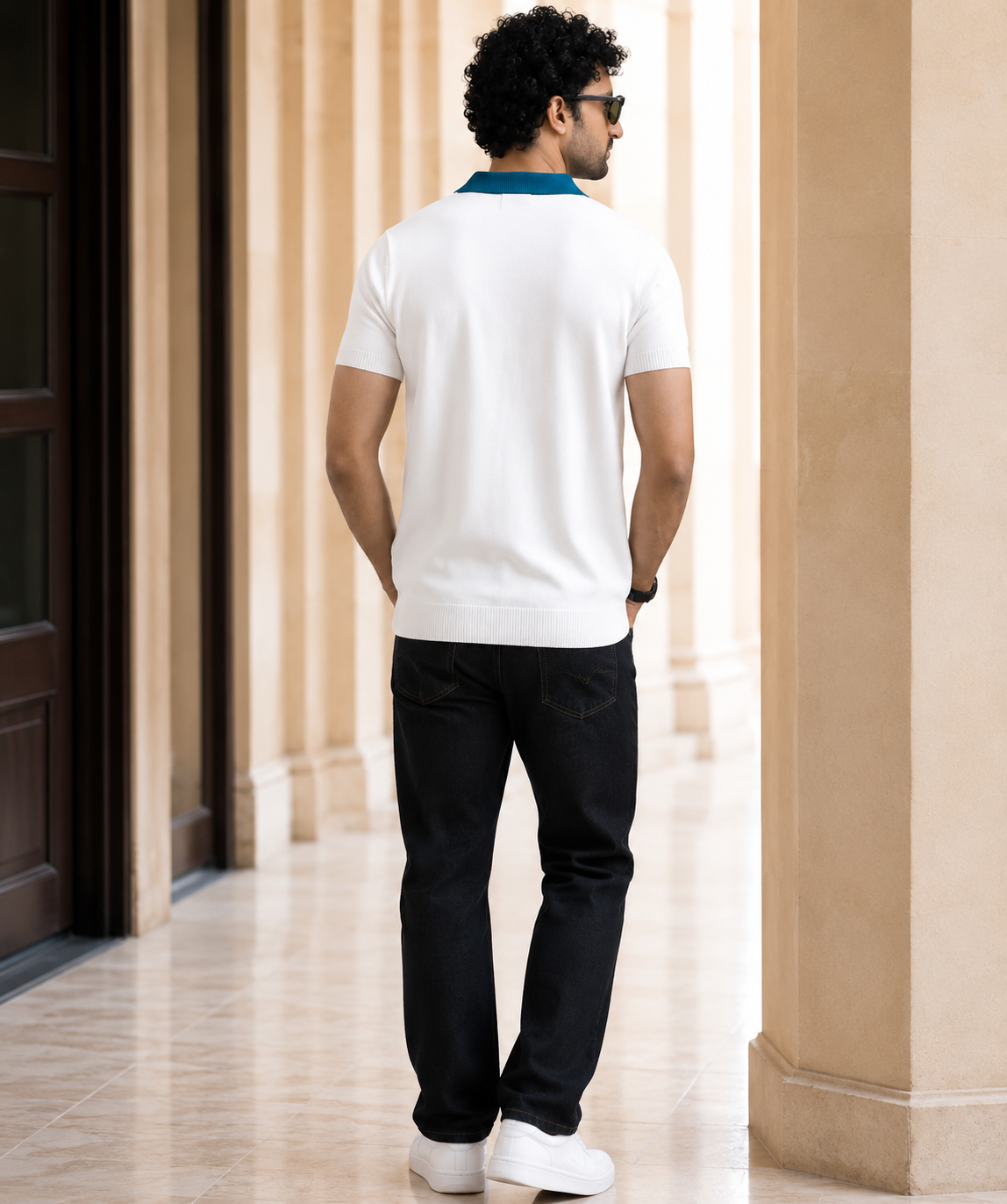 Premium Retro Knit Polo T-Shirt