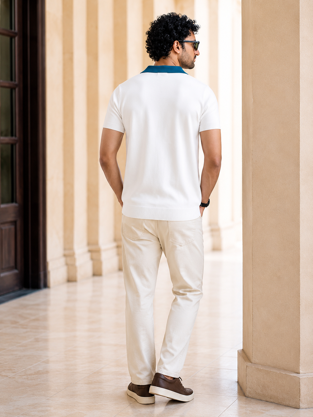 Premium Retro Knit Polo T-Shirt