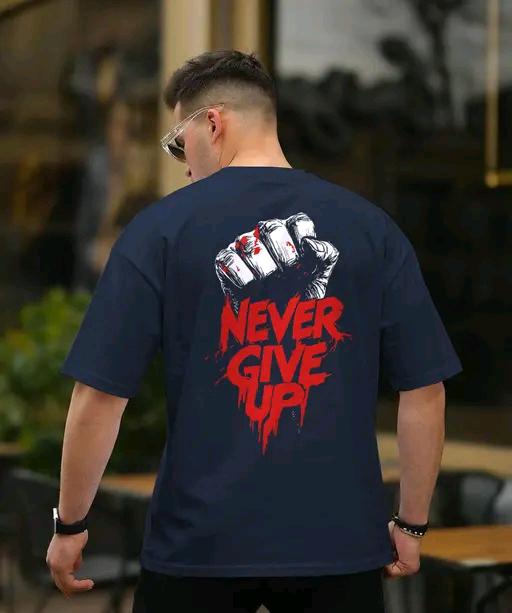 Never Give Up Oversized T-Shirt