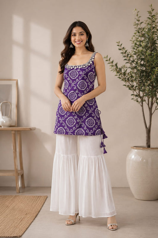 Trending Sleeveless Ethnic Top