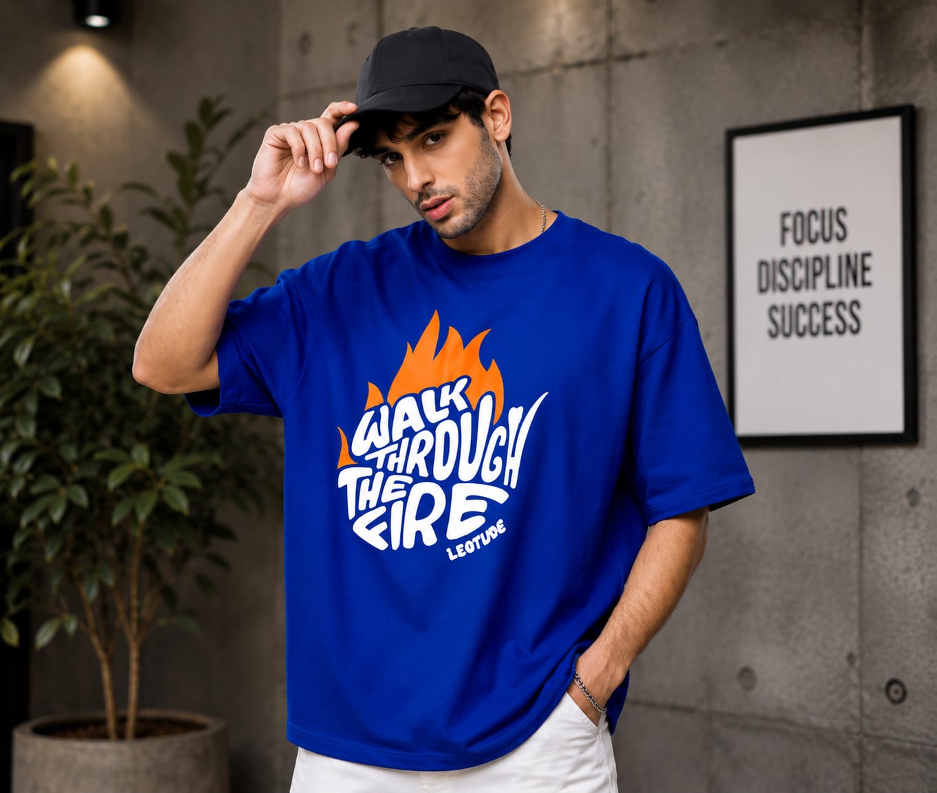 Walk Through The Fire – Oversized Graphic Tee