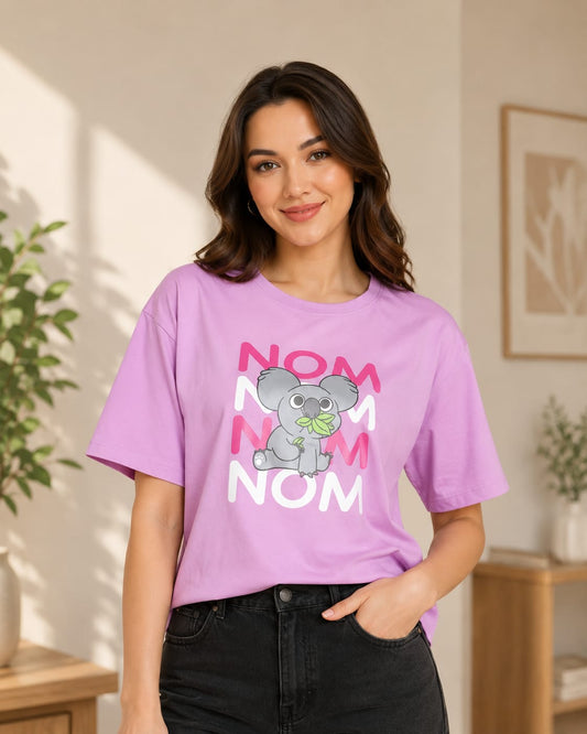 Nom Nom Graphic Oversized T-Shirt