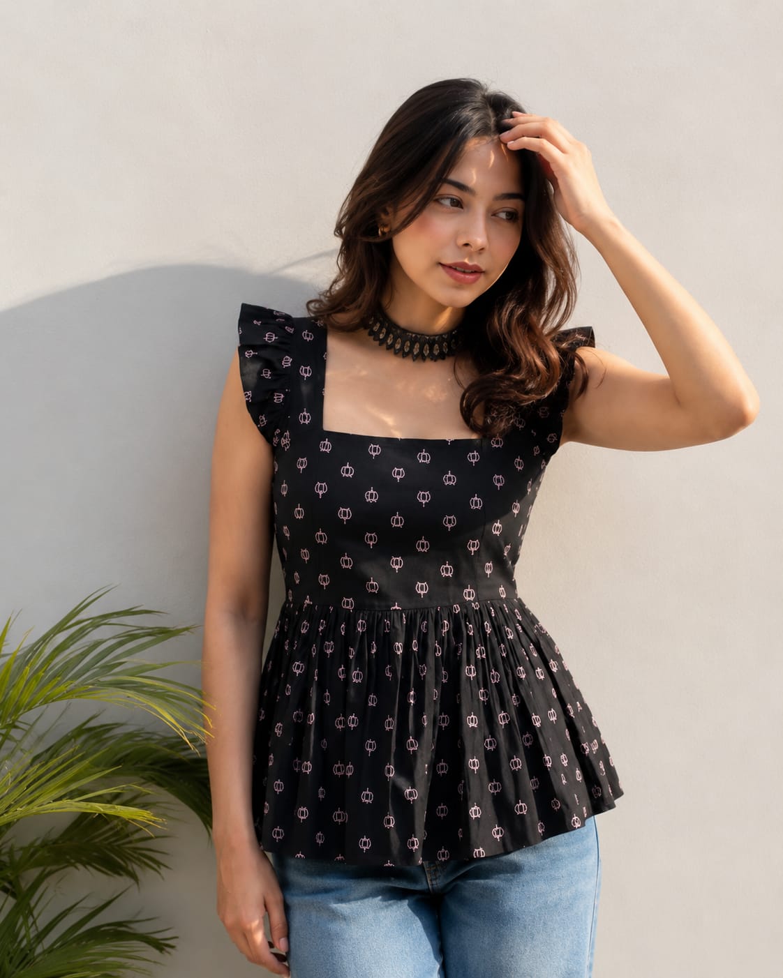 New Arrival – Premium Black Peplum Top