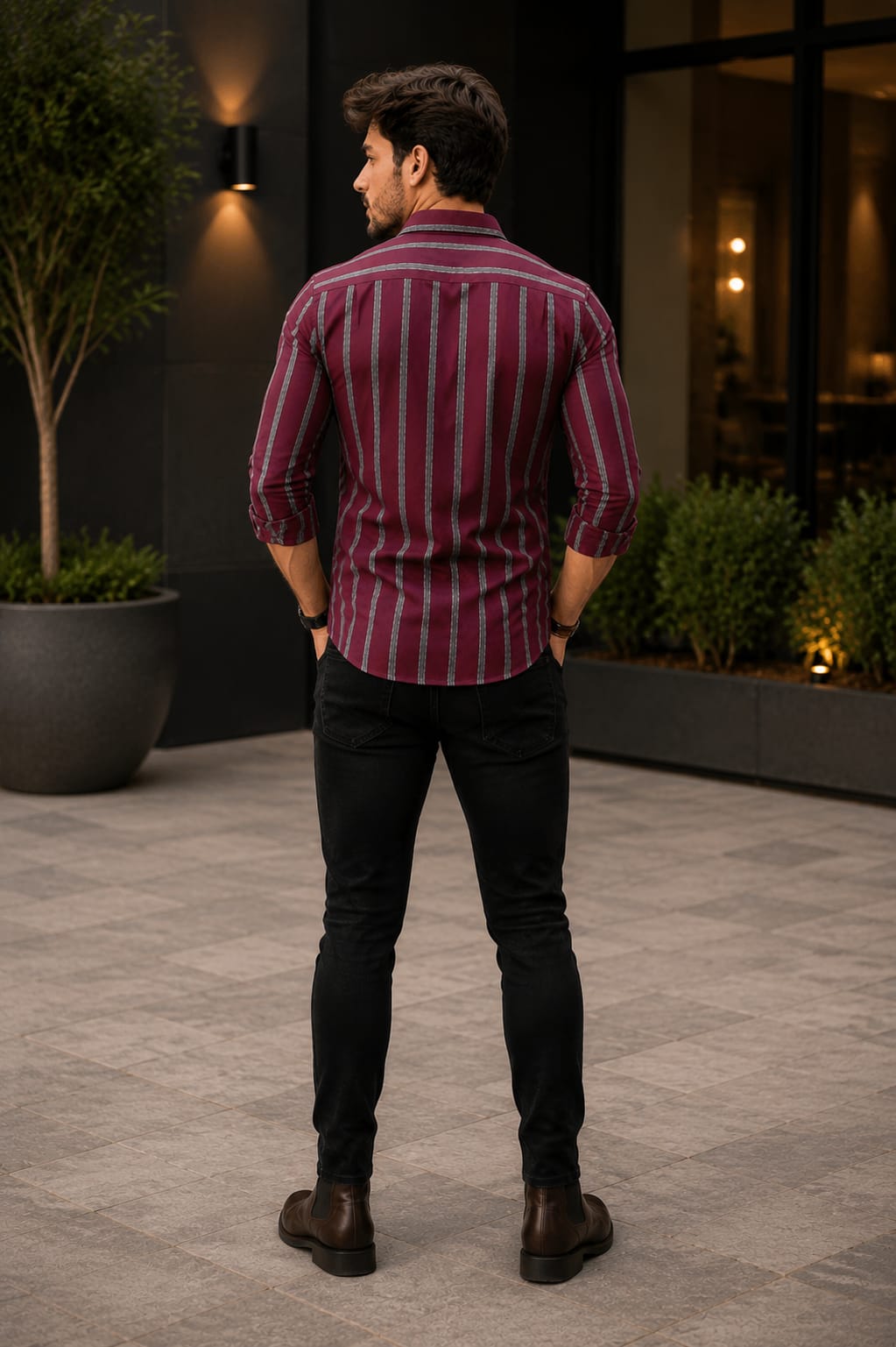Premium Striped Slim Fit Shirt