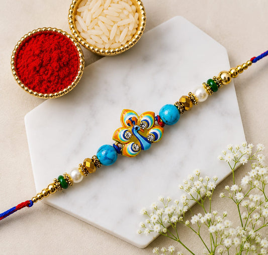 Premium Peacock Designer Rakhi