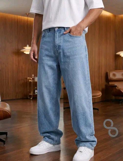 Men’s koren baggy Fit Light Blue Jeans