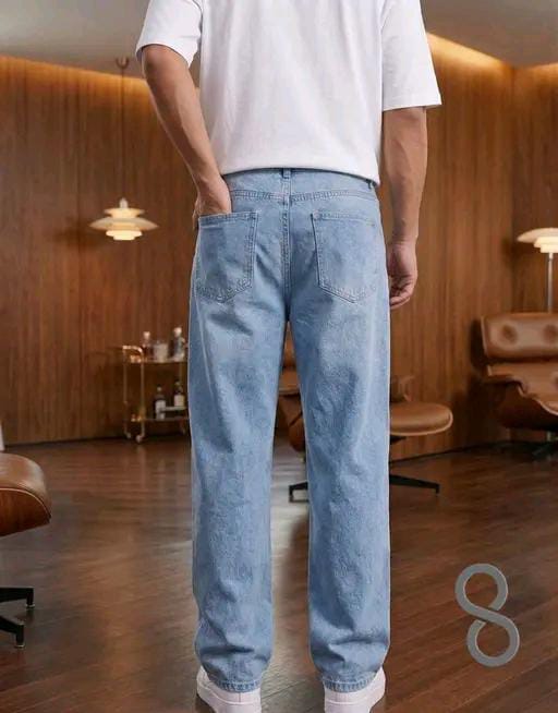 Men’s koren baggy Fit Light Blue Jeans