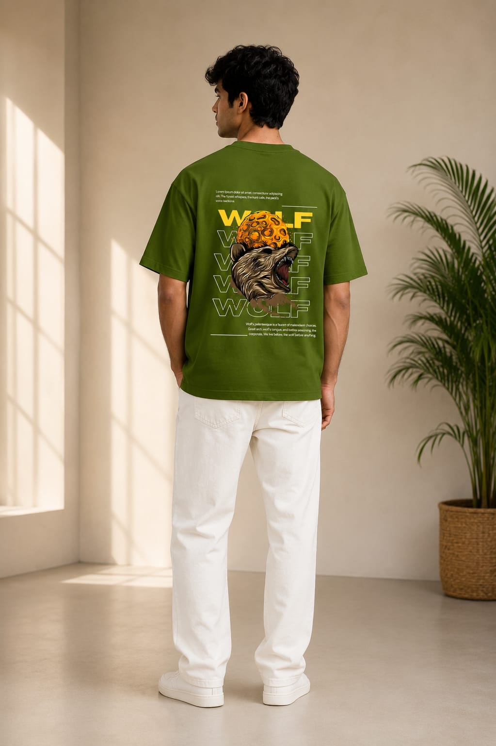 WOLF Graphic Oversized T-Shirt