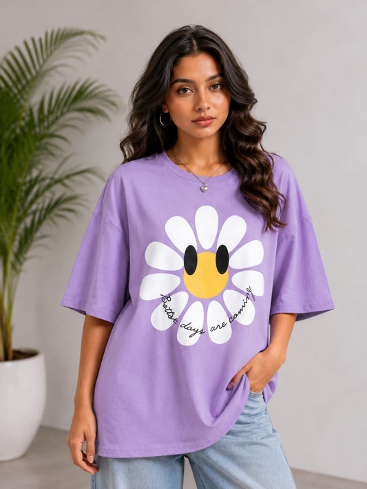 Better Days Are Coming Oversized Cotton Tees