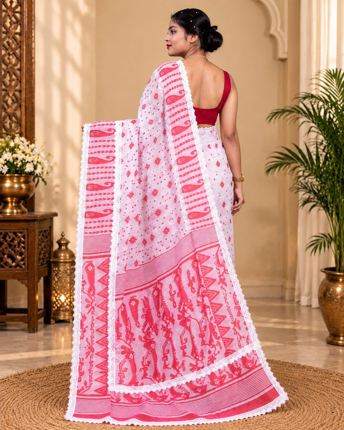 Cotton Jamdani Saree — Elegant, Lightweight & Timeless