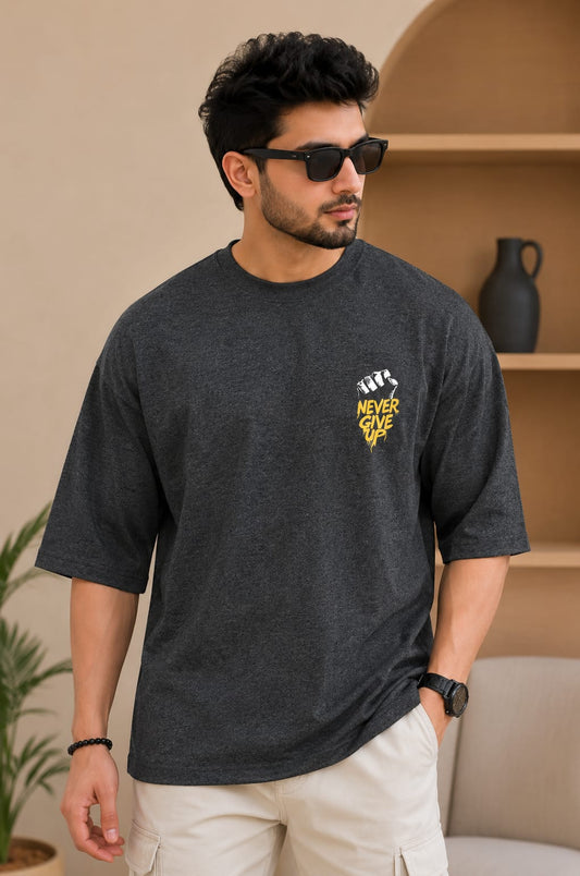 Never Give Up Oversized T-Shirt