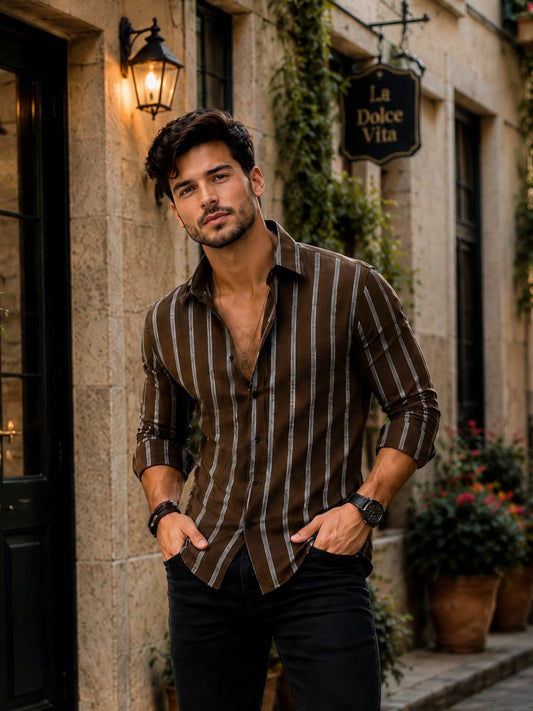 Premium Striped Slim Fit Shirt