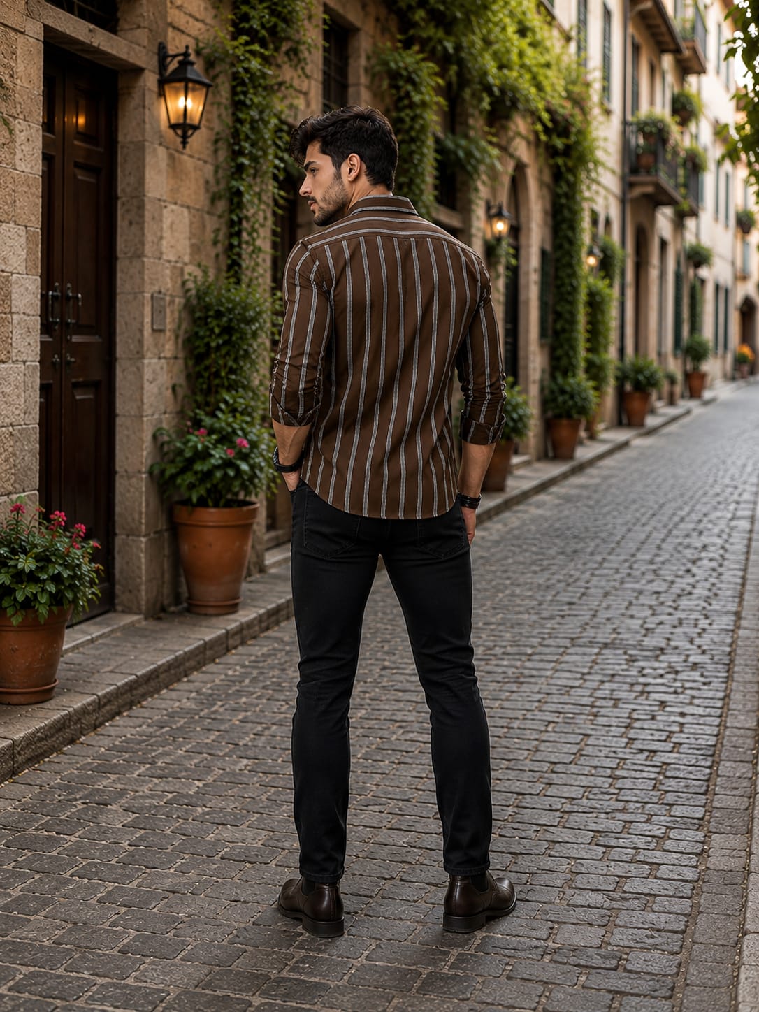 Premium Striped Slim Fit Shirt