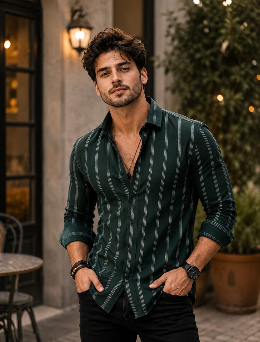 Premium Striped Slim Fit Shirt