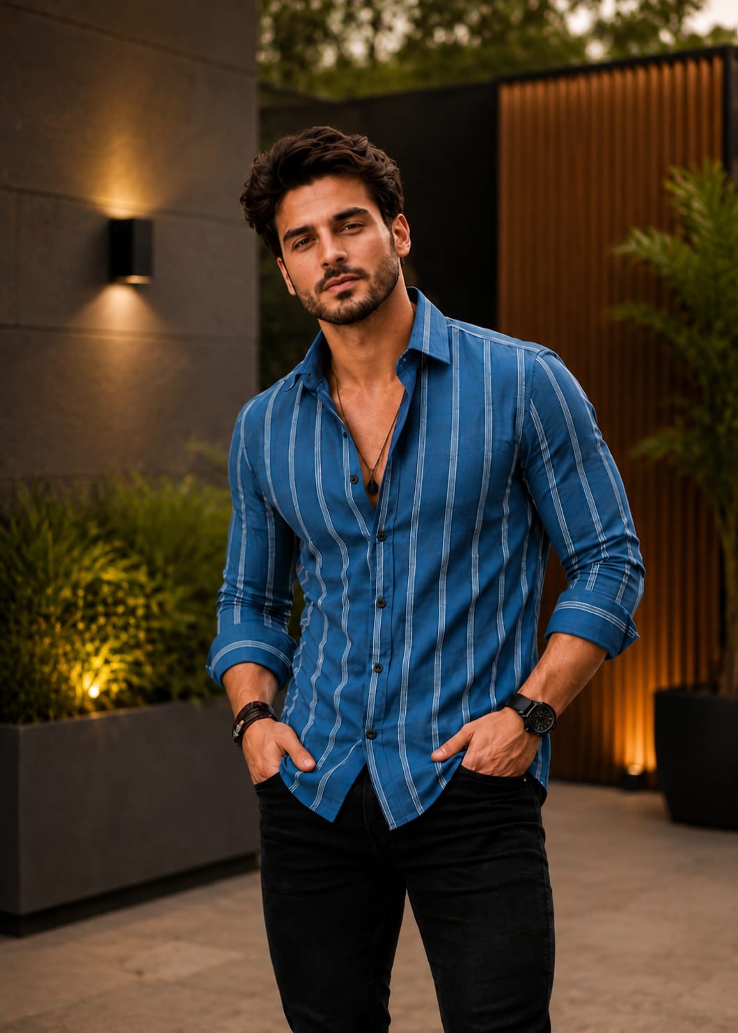 Premium Striped Slim Fit Shirt
