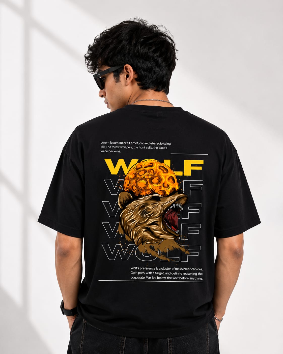 Wolf Oversized Premium T-Shirt